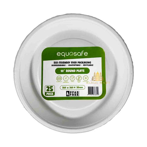 10-inch Round Plate 25Pcs