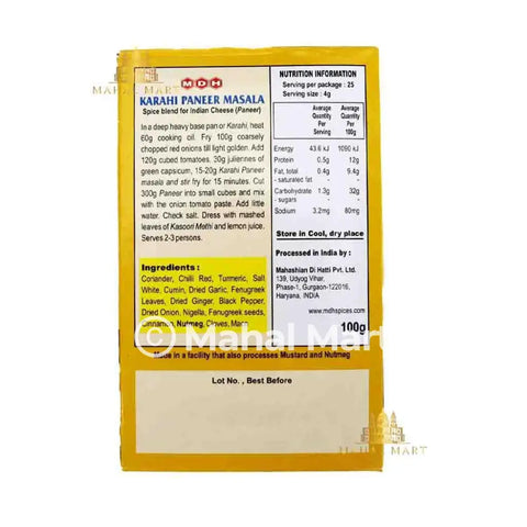 MDH Karahi Paneer Masala 100g - Mahal Mart