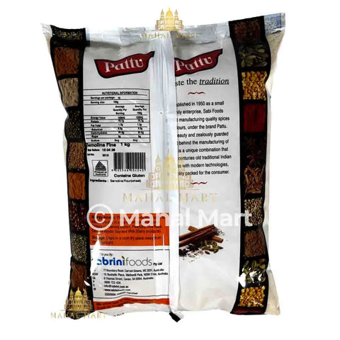 Pattu Semolina/ Sooji Fine 1kg