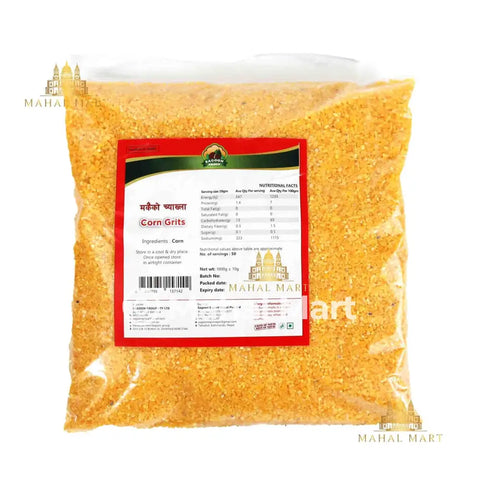 Corn Grits/ Makai ko Chyakla 1kg - Mahal Mart